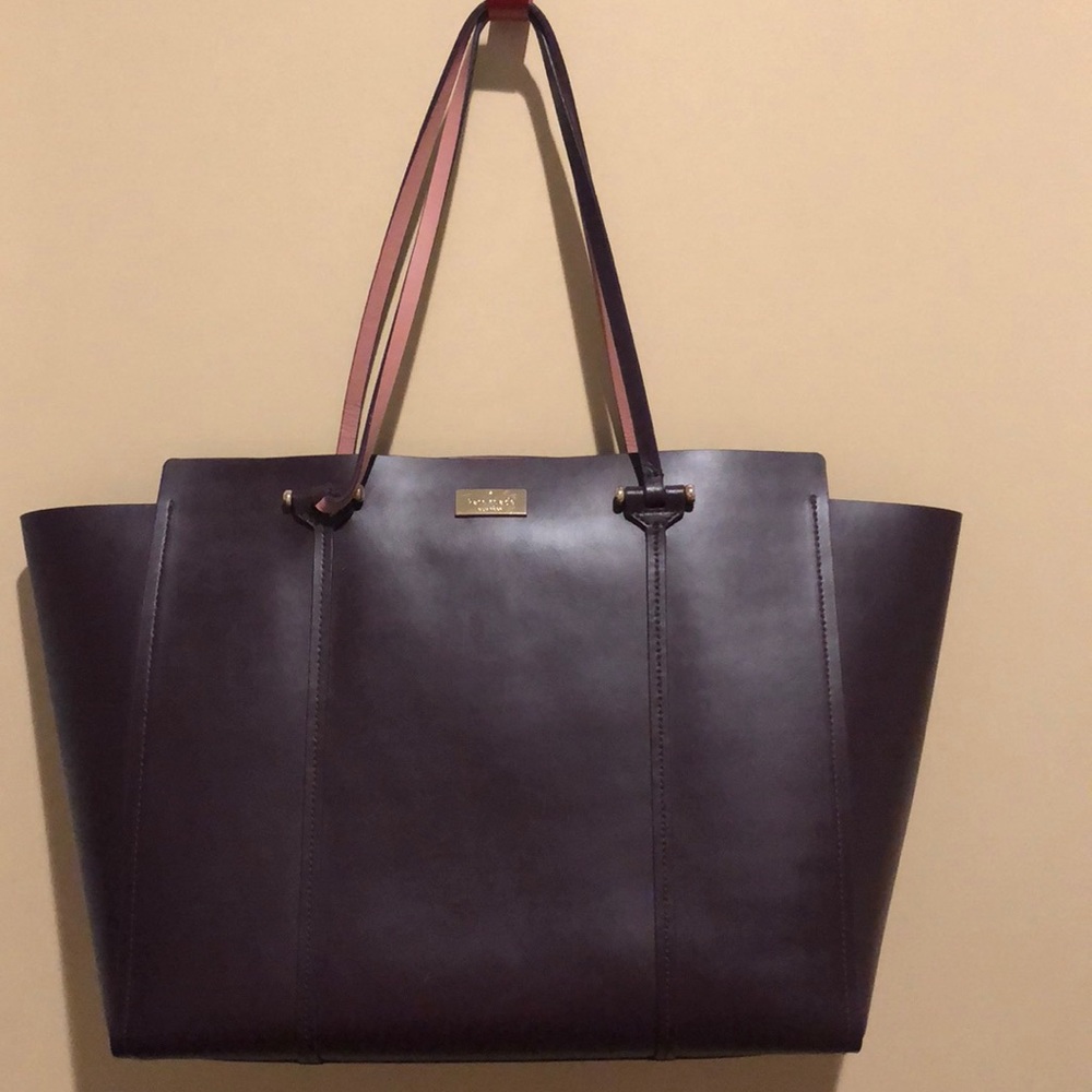 Maroon and pink Kate Spade purse